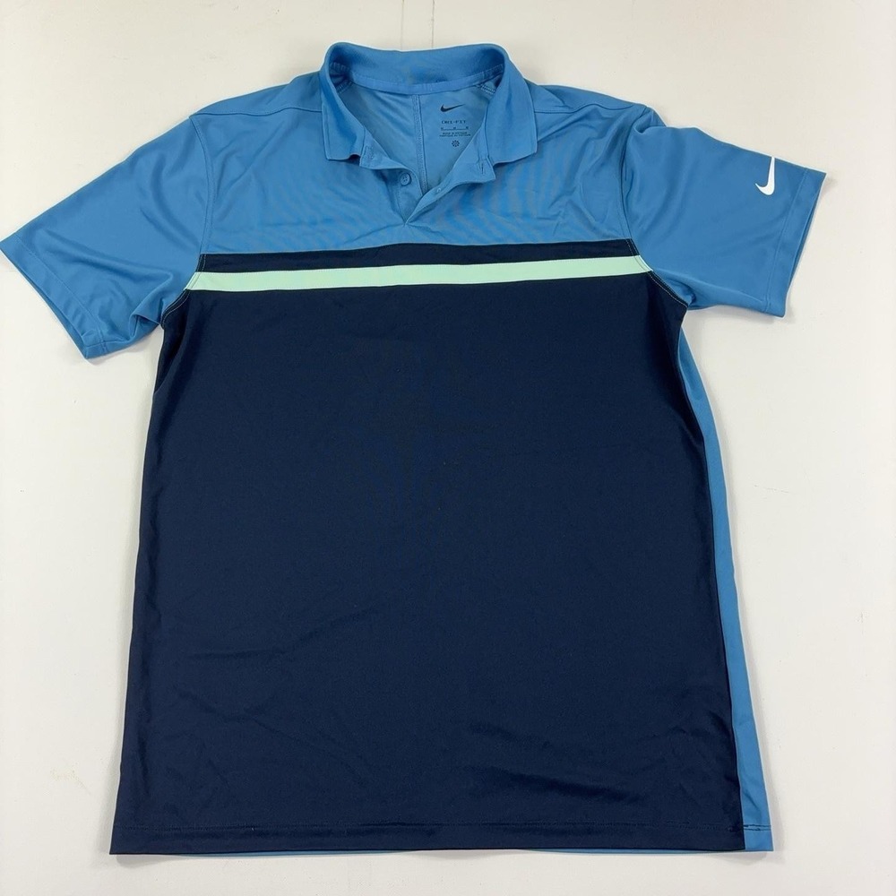 Nike Dri-FIT Victory Colorblock Golf Polo Men's Blue Performance DH0849-469